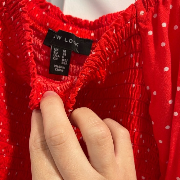 ASOS smocked puff sleeve square neck top - Picture 3 of 5